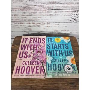 Colleen Hoover Book Set It Ends with Us It Starts with Us Romance Lot 2